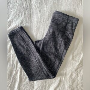 Striped Black and White Athleta Leggings